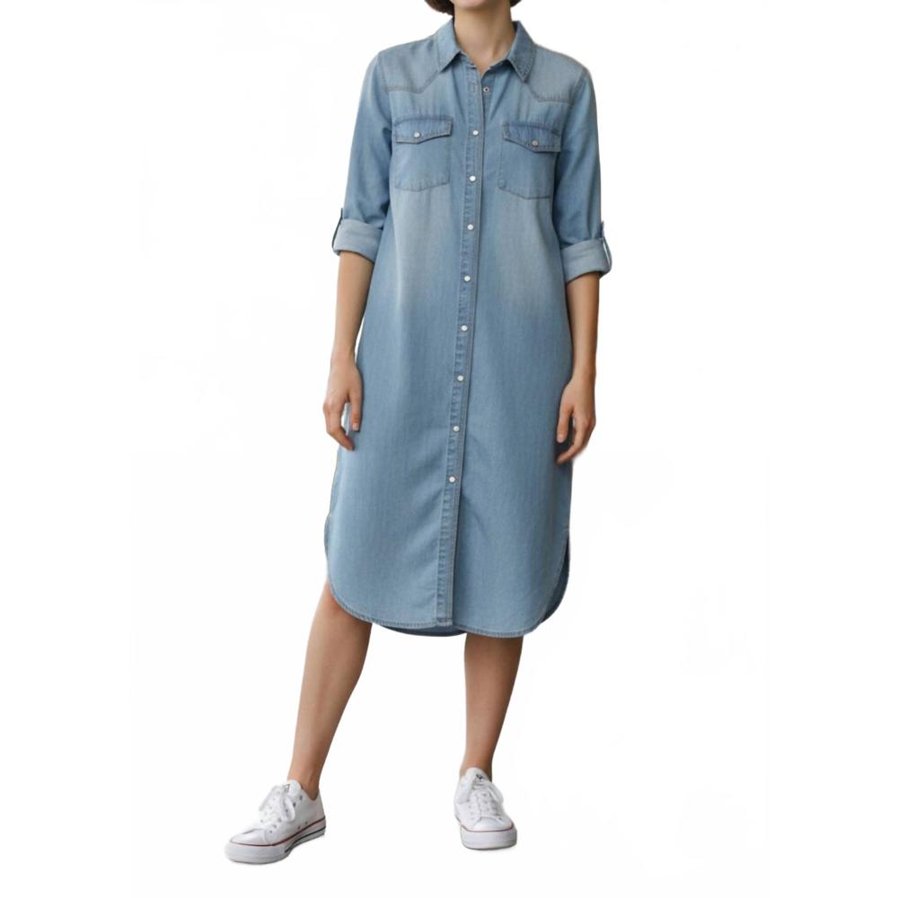 NEW LUCKY & BLESSED dream dress in denim